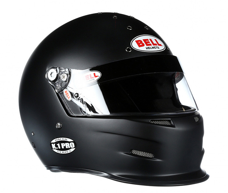 bell k1 pro black racing helmet