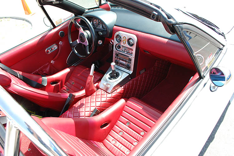 miata red leather interior